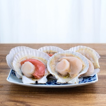 Frozen Scallops (Half-Shell) 半壳带子 (1kg, 9-10 pieces)
